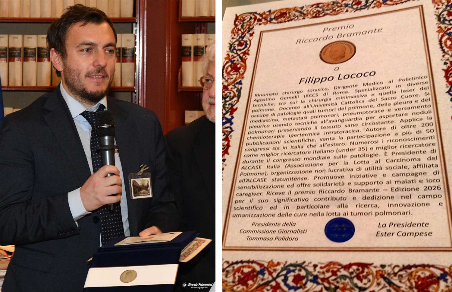 premio bramante a Filippo Lococo